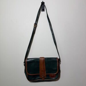 Dooney & Bourke Crossbody Bag Medium Green Good All Weather Leather Vintage AWL